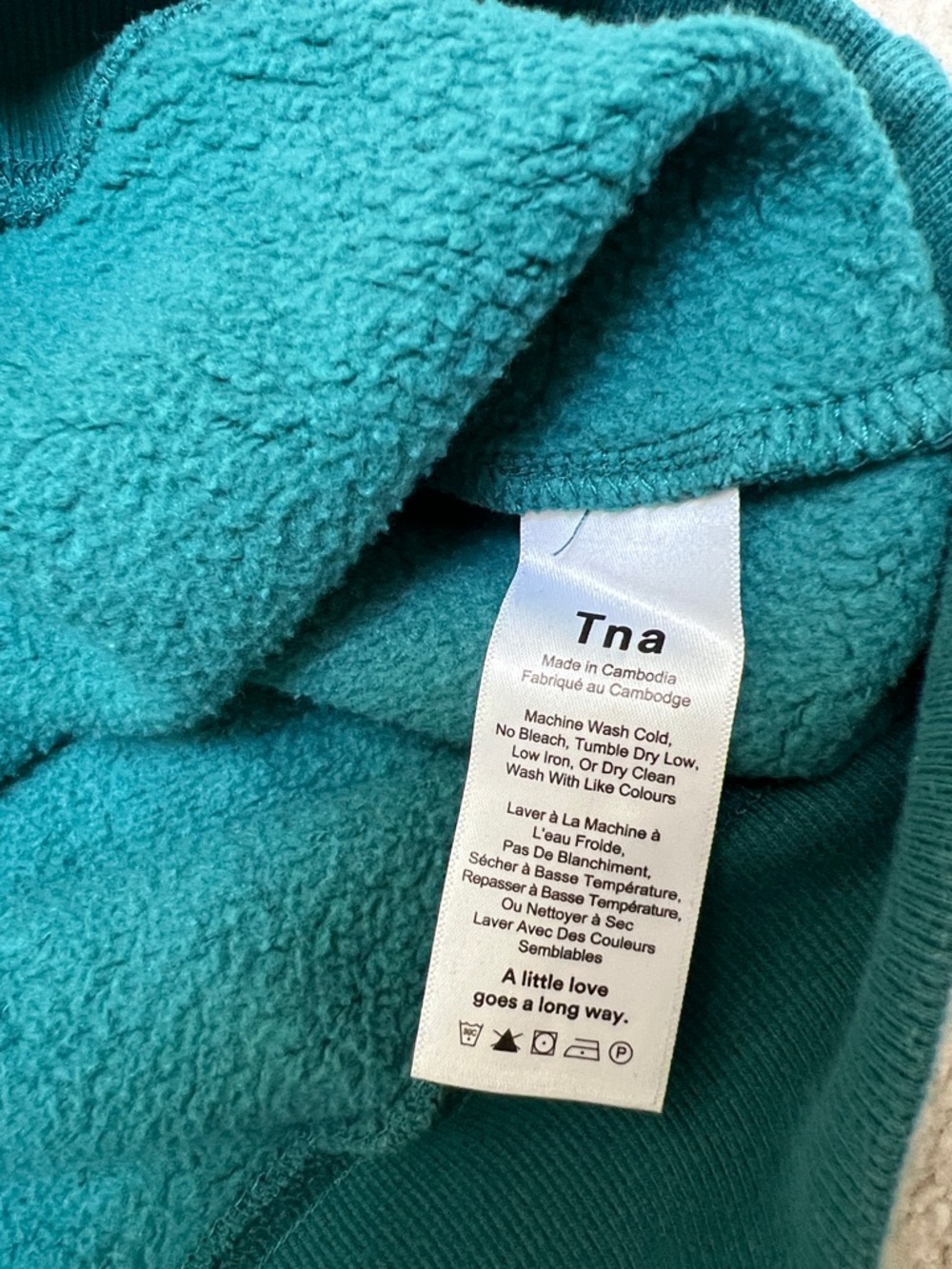 TNA Teal Crewneck Sweatshirt - Picture 7 of 7